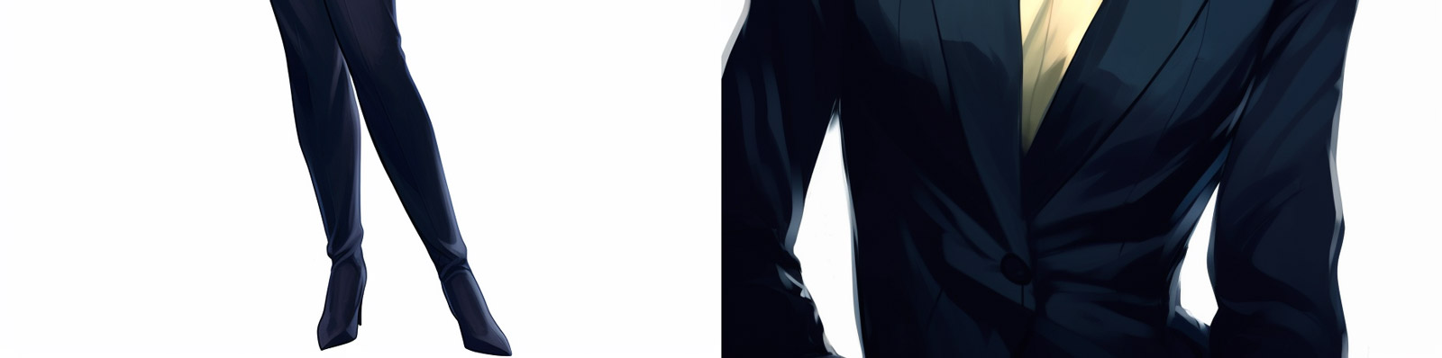 职业女性卡通肖像Midjourney关键词