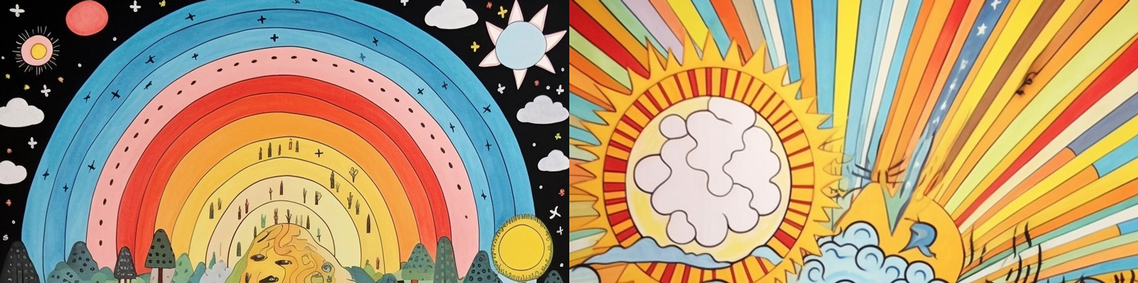 卡通儿童水循环插图Midjourney关键词