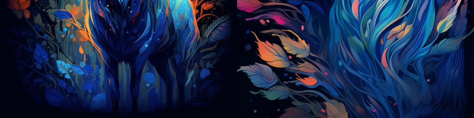 蓝色麋鹿水彩画Midjourney关键词