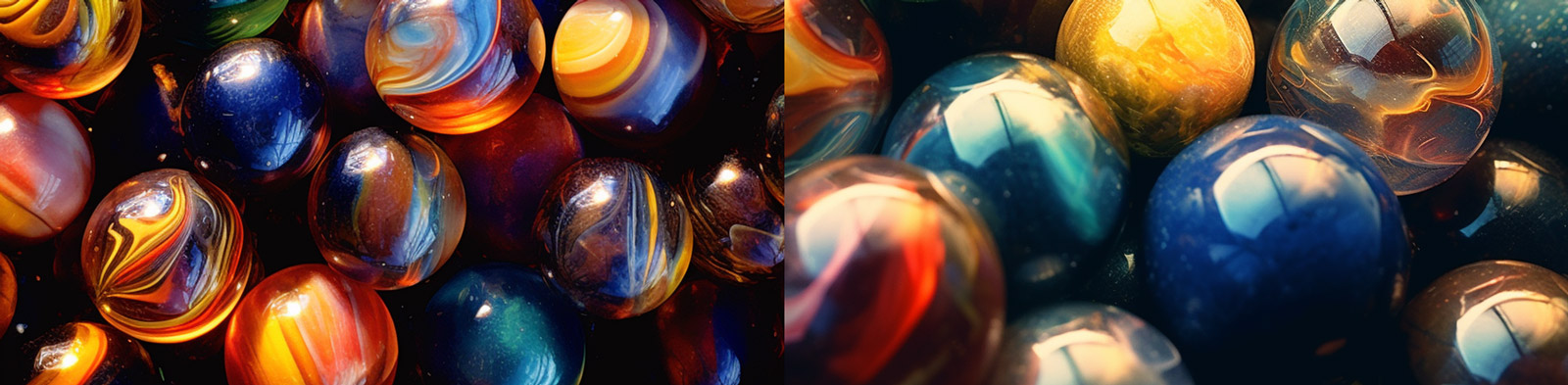 大理石炫彩玻璃球Midjourney关键词