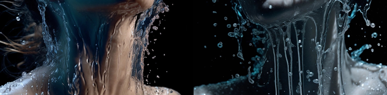 艺术人物水花摄影Midjourney关键词