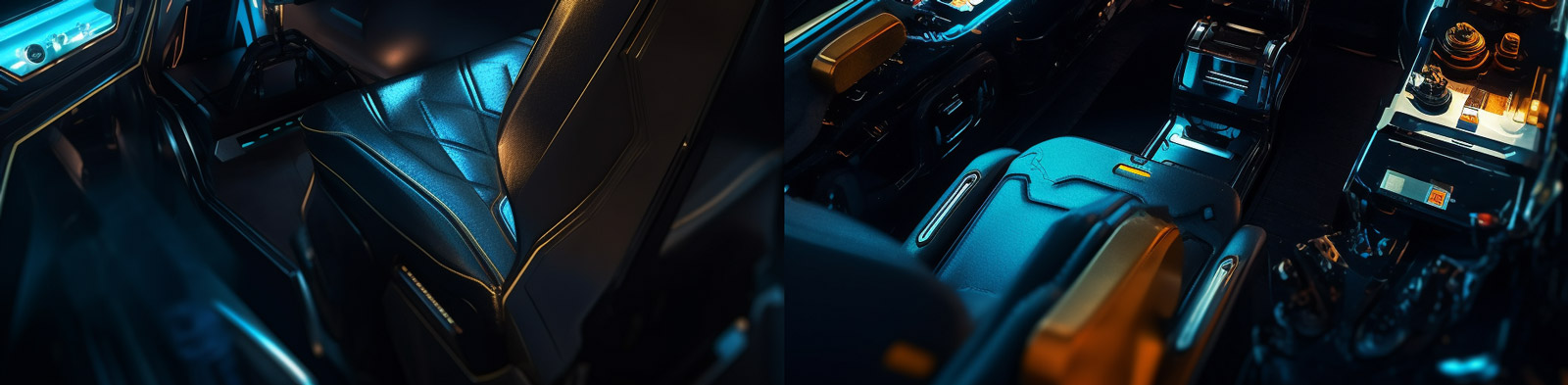 未来主义汽车内饰Midjourney咒语