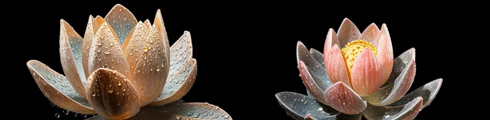 逼真莲花石雕艺术Midjourney关键词