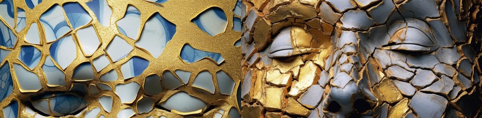 创意石头拼接脸部特写Midjourney关键词