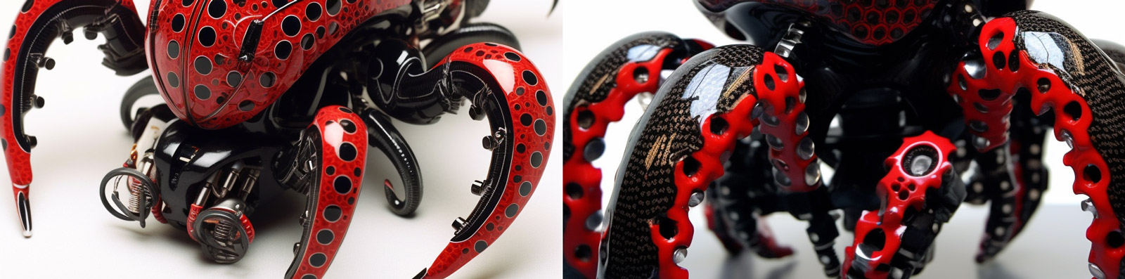 机器人章鱼模型Midjourney关键词