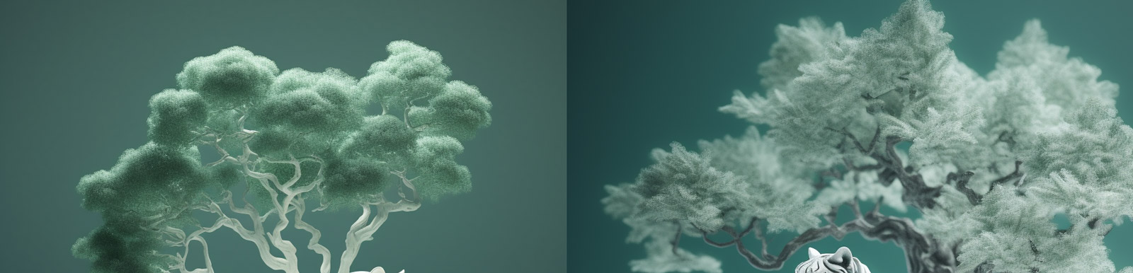 中国风微型盆景Midjourney关键词