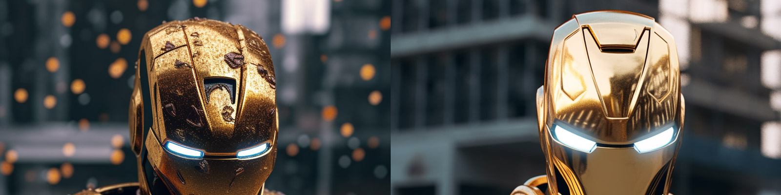 金属机器人模型Midjourney咒语