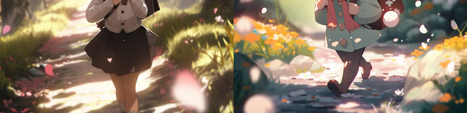 动漫卡通女孩形象Midjourney关键词