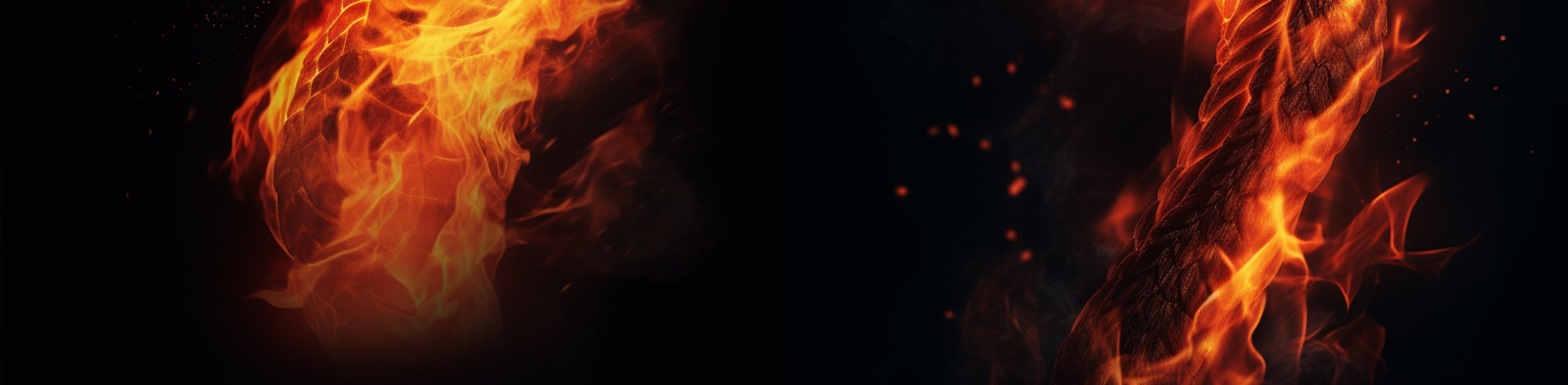 火焰中的龙特效Midjourney关键词