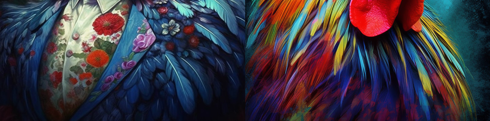 创意公鸡逼真摄影Midjourney关键词