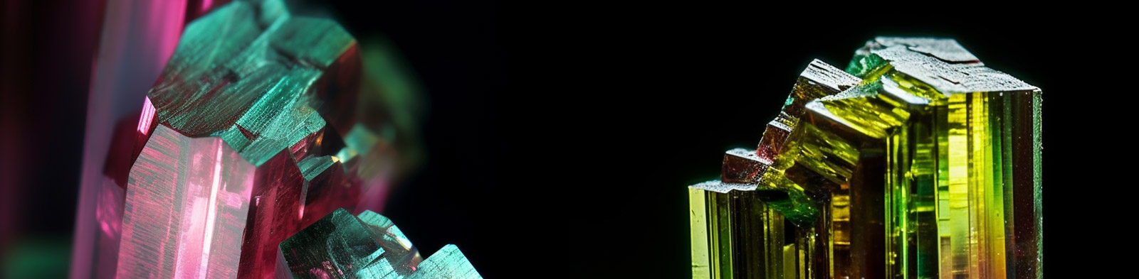 彩色透明水晶摄影Midjourney关键词