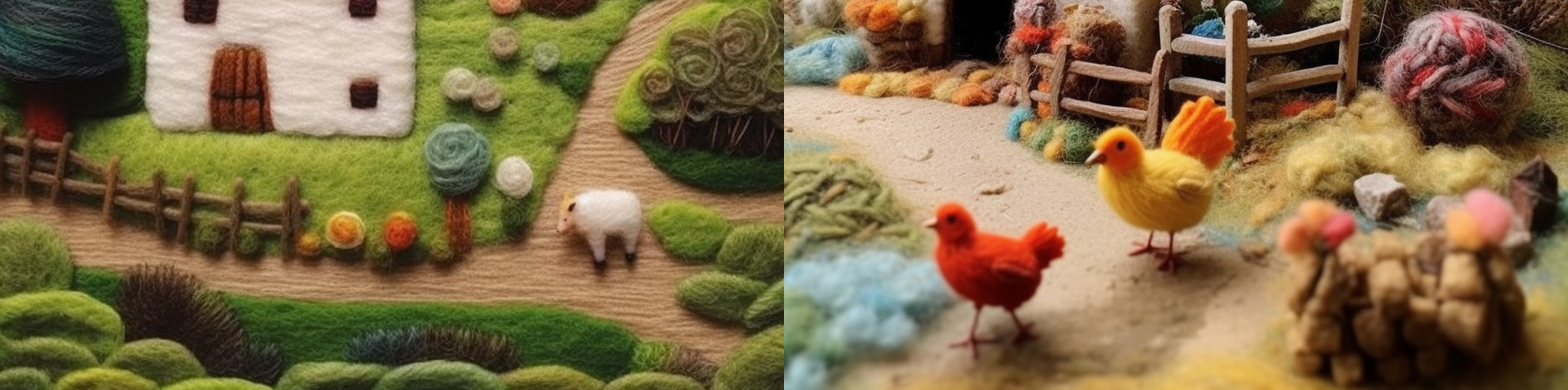 手工艺毛线快乐农场Midjourney关键词