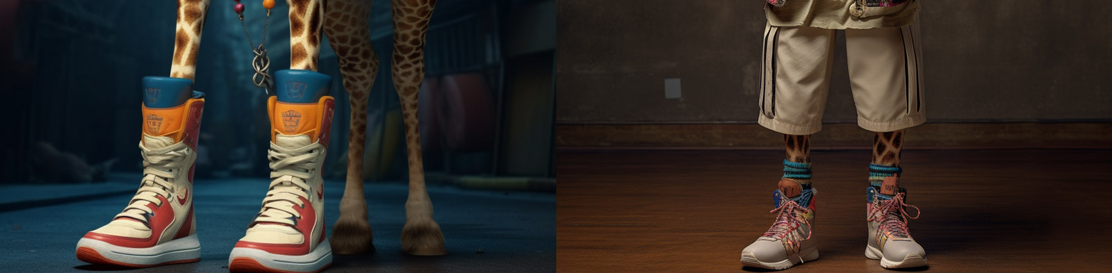 创意拟人化长颈鹿Midjourney关键词