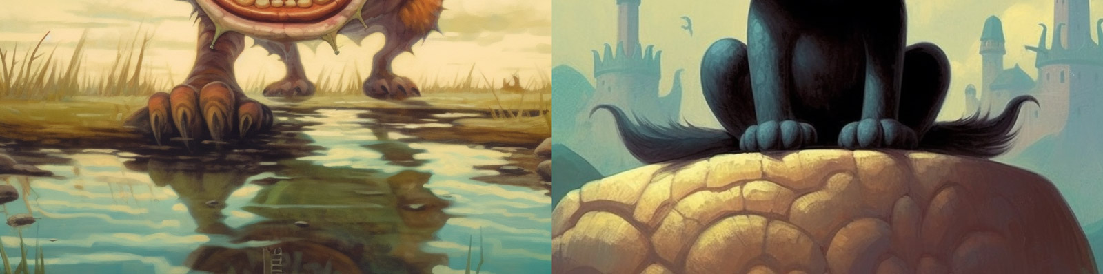 夸张顽皮猫形象插图Midjourney关键词