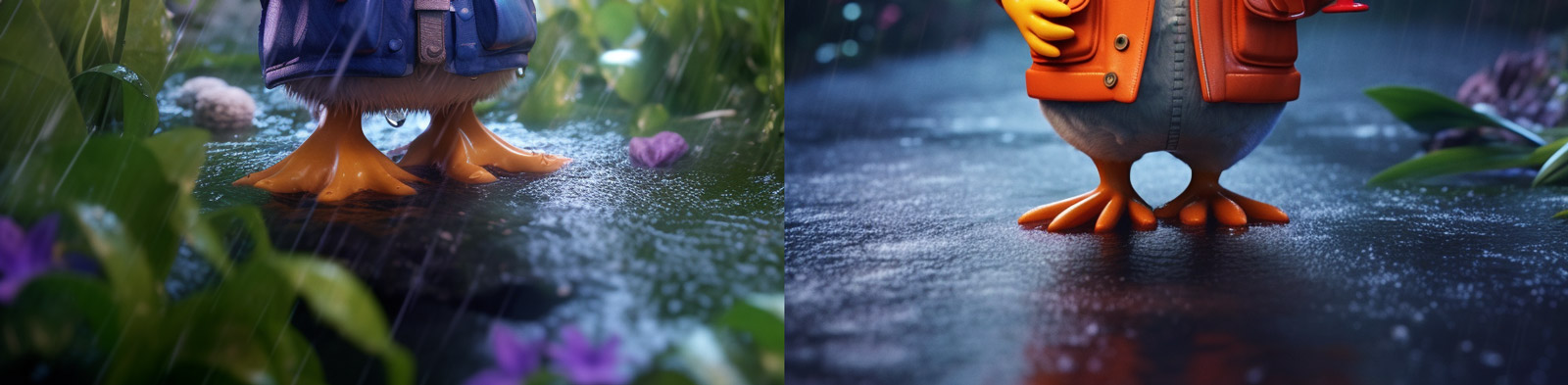 动漫卡通鸭子角色Midjourney关键词