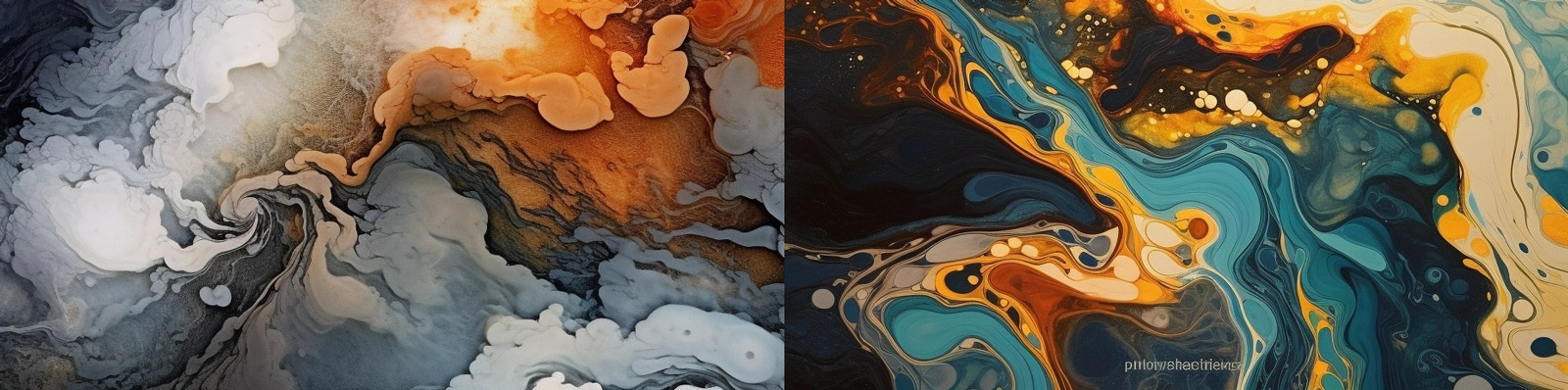 抽象艺术自然融合背景Midjourney关键词