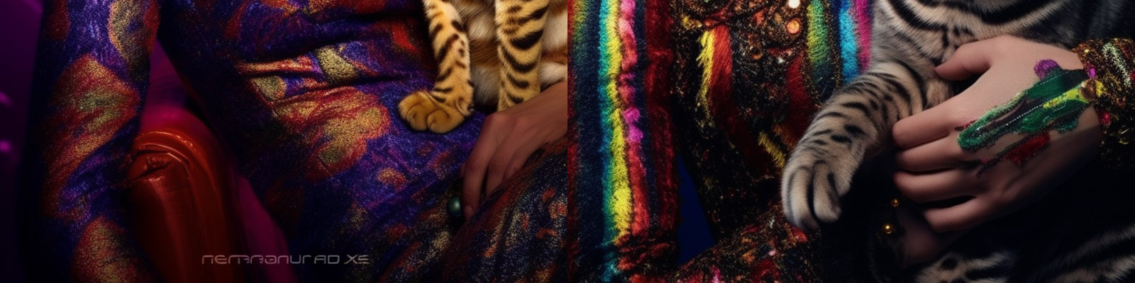 艺术人物猫咪封面midjourney关键词