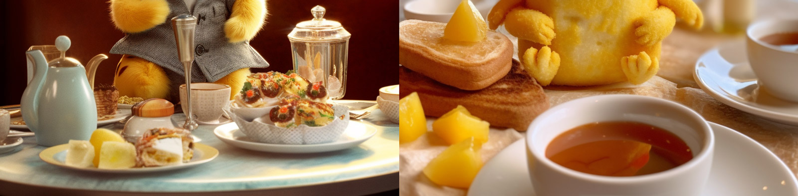 创意皮卡丘营养早餐Midjourney关键词