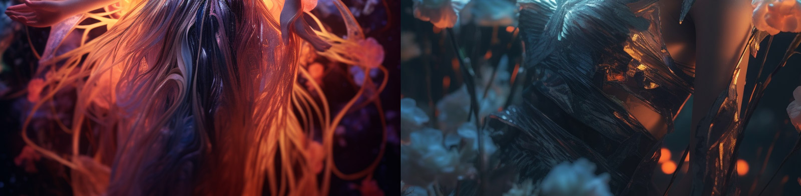 梦幻花仙子鲜花人物midjourney咒语