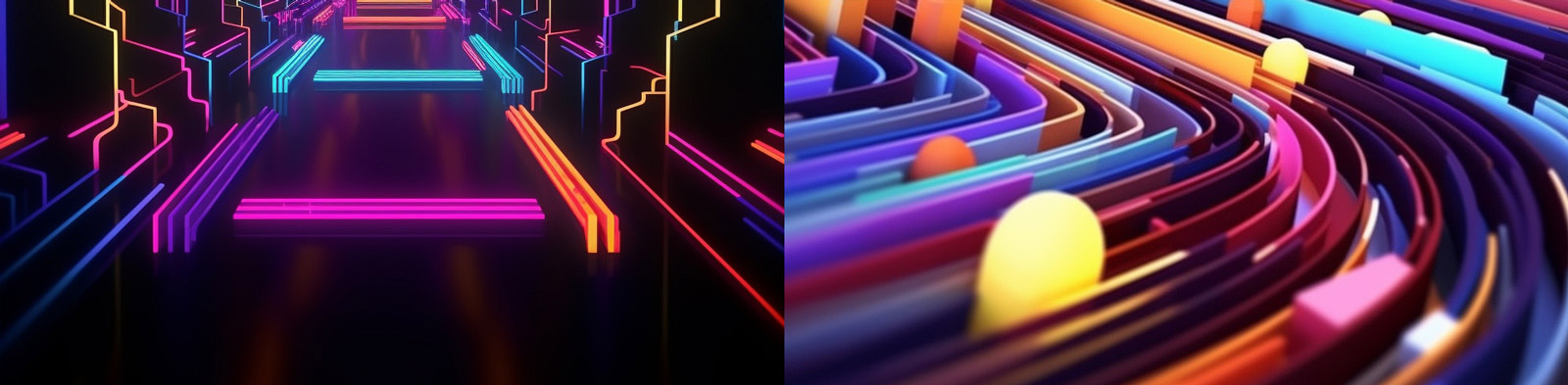 抽象彩色空间背景Midjourney关键词