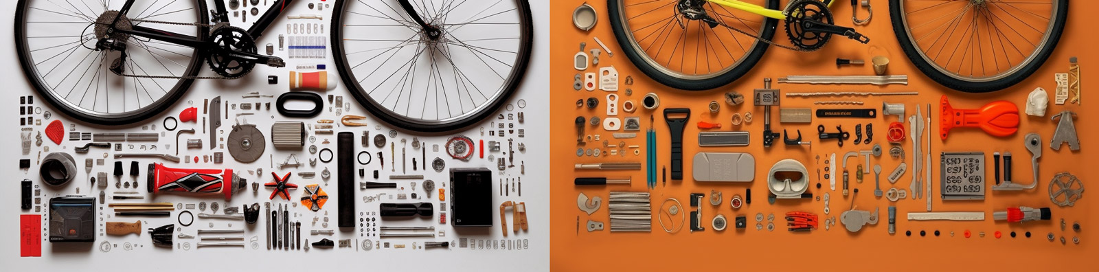 自行车零件结构Midjourney关键词