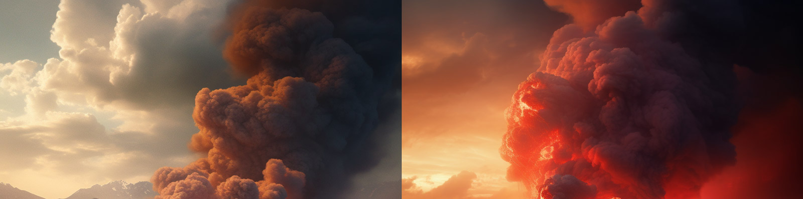 森林火灾山火海报midjourney关键词