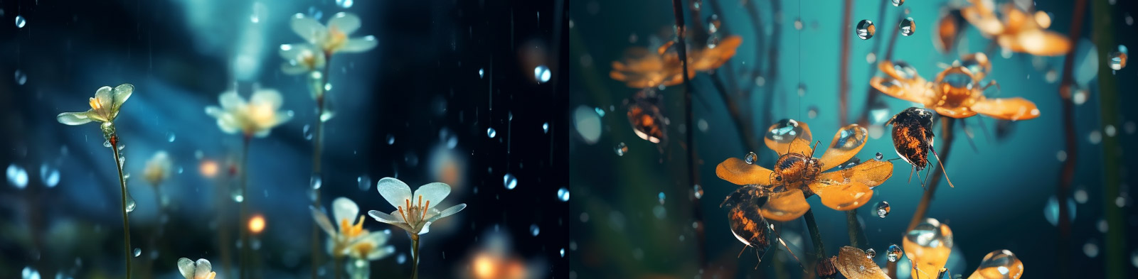 大自然发光体生物摄影Midjourney关键词