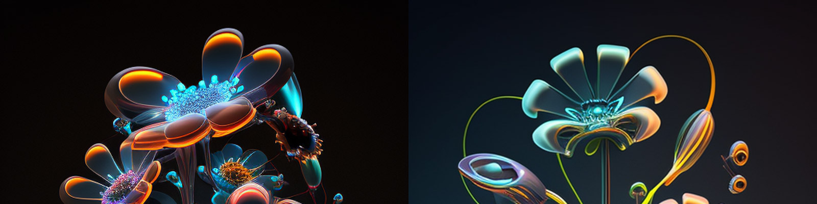 未来主义数字金属花Midjourney咒语