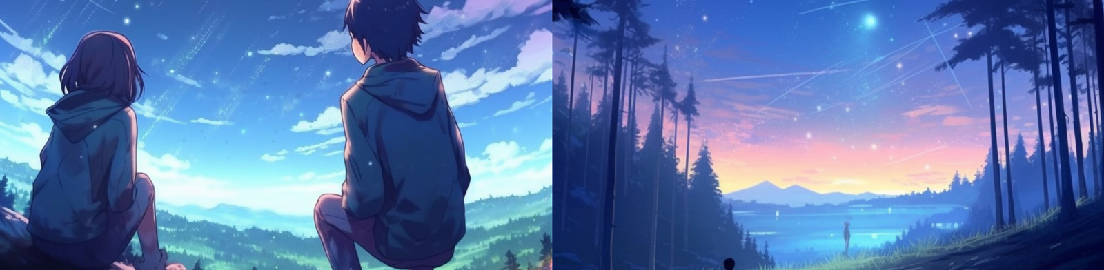 绚丽色彩银河系星空Midjourney关键词