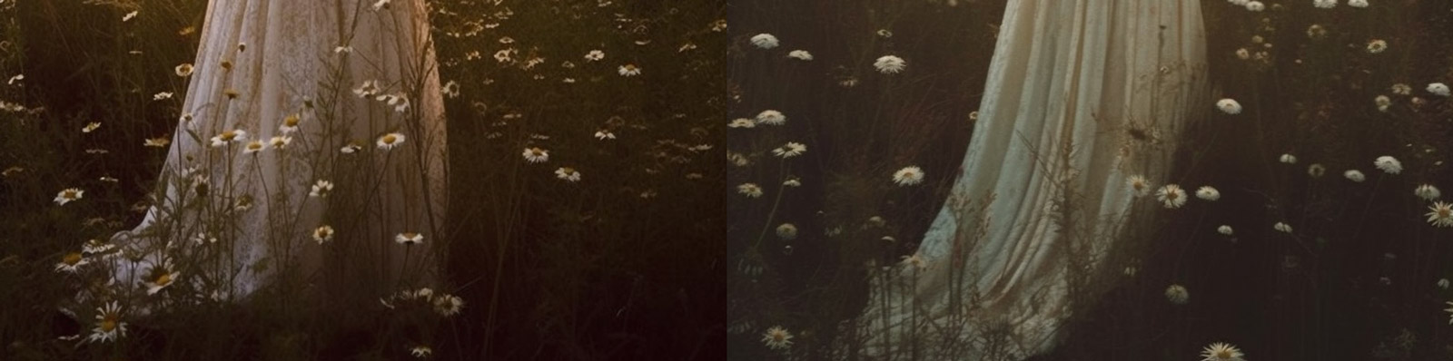 唯美女孩背景摄影Midjourney关键词