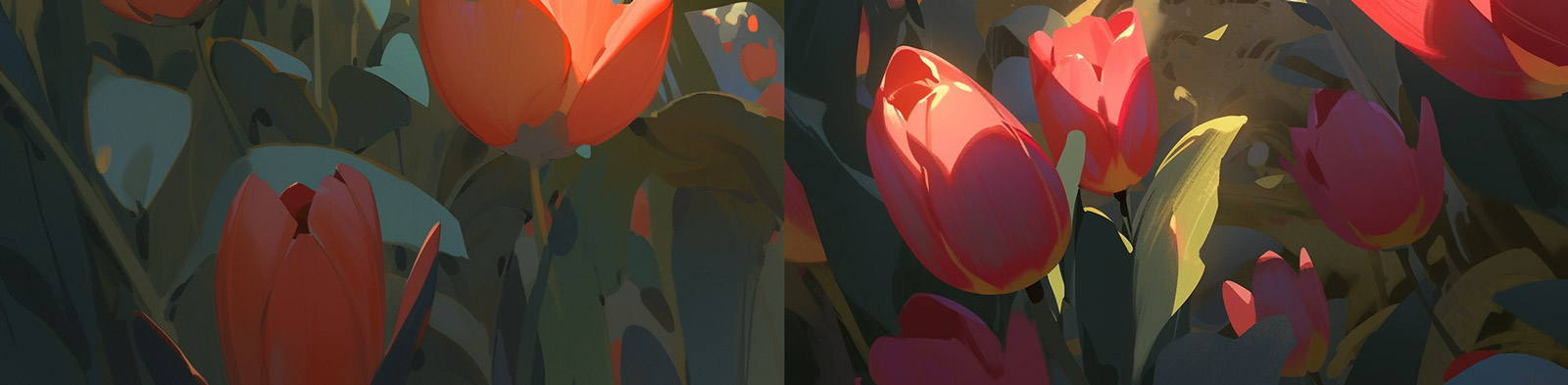 创意动漫人物郁金香Midjourney关键词