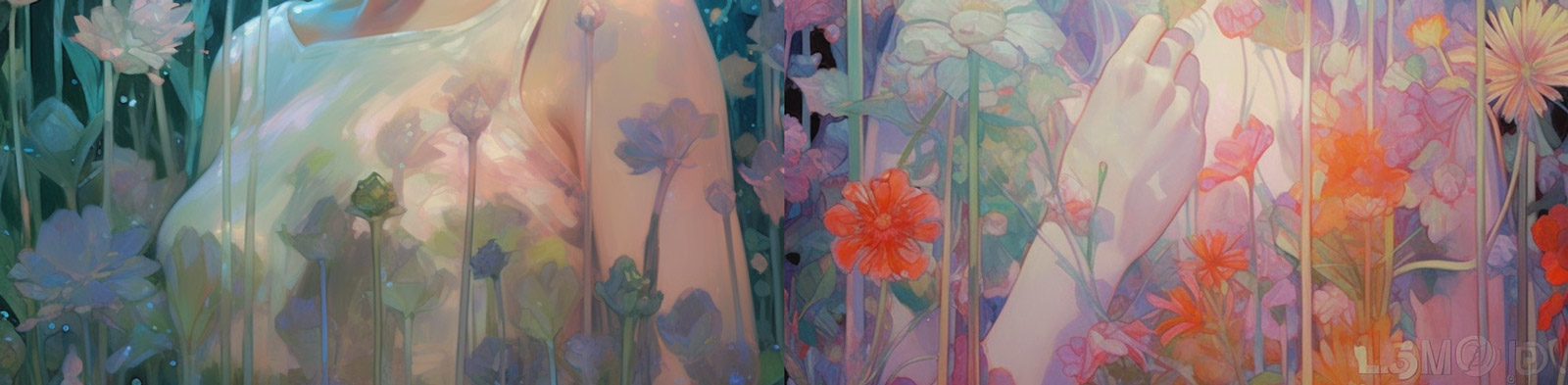 动漫卡通女孩形象Midjourney咒语