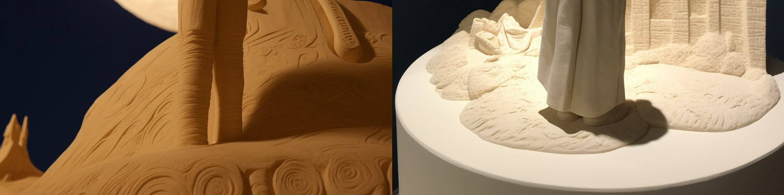 创意人物雕塑Midjourney咒语