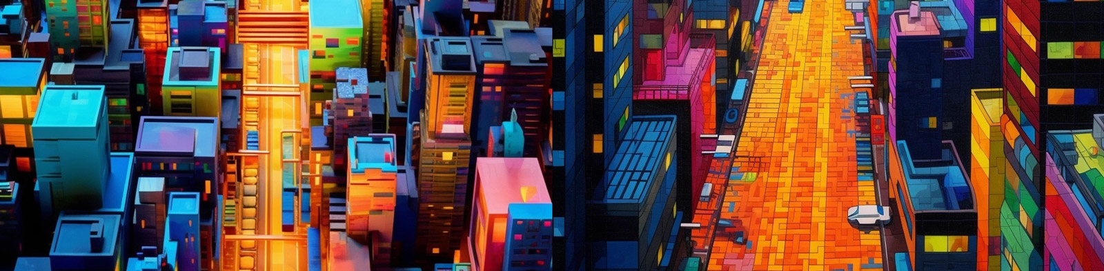 迷你城市景观绘画Midjourney关键词