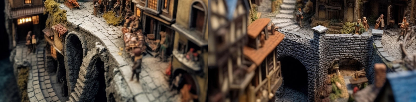 微观社区建筑模型Midjourney咒语