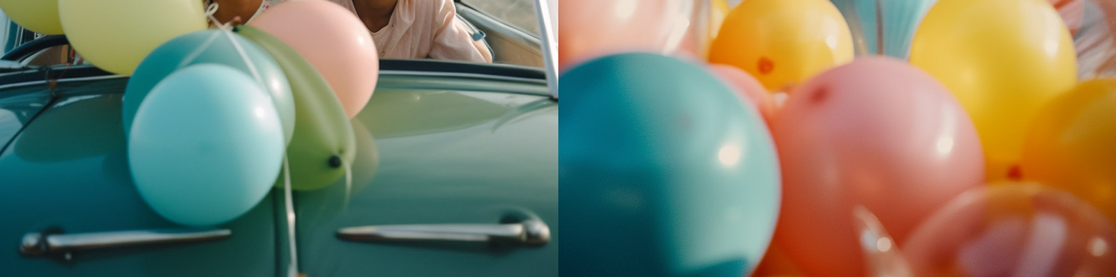 六一儿童节汽车气球Midjourney关键词