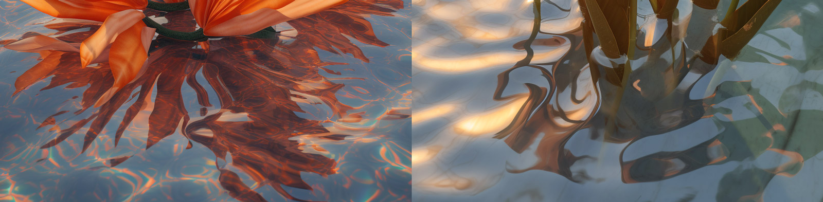 逼真水中鲜花照片Midjourney关键词