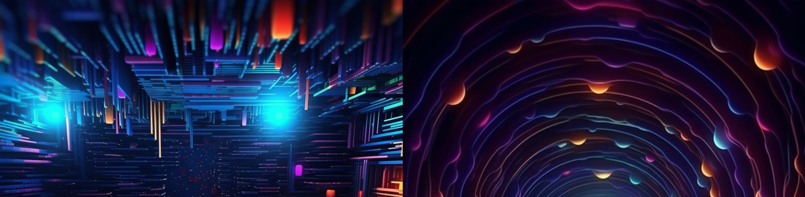 彩色抽象空间背景Midjourney咒语