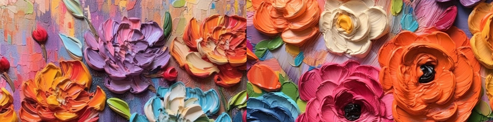 彩色立体牡丹花绘画Midjourney关键词