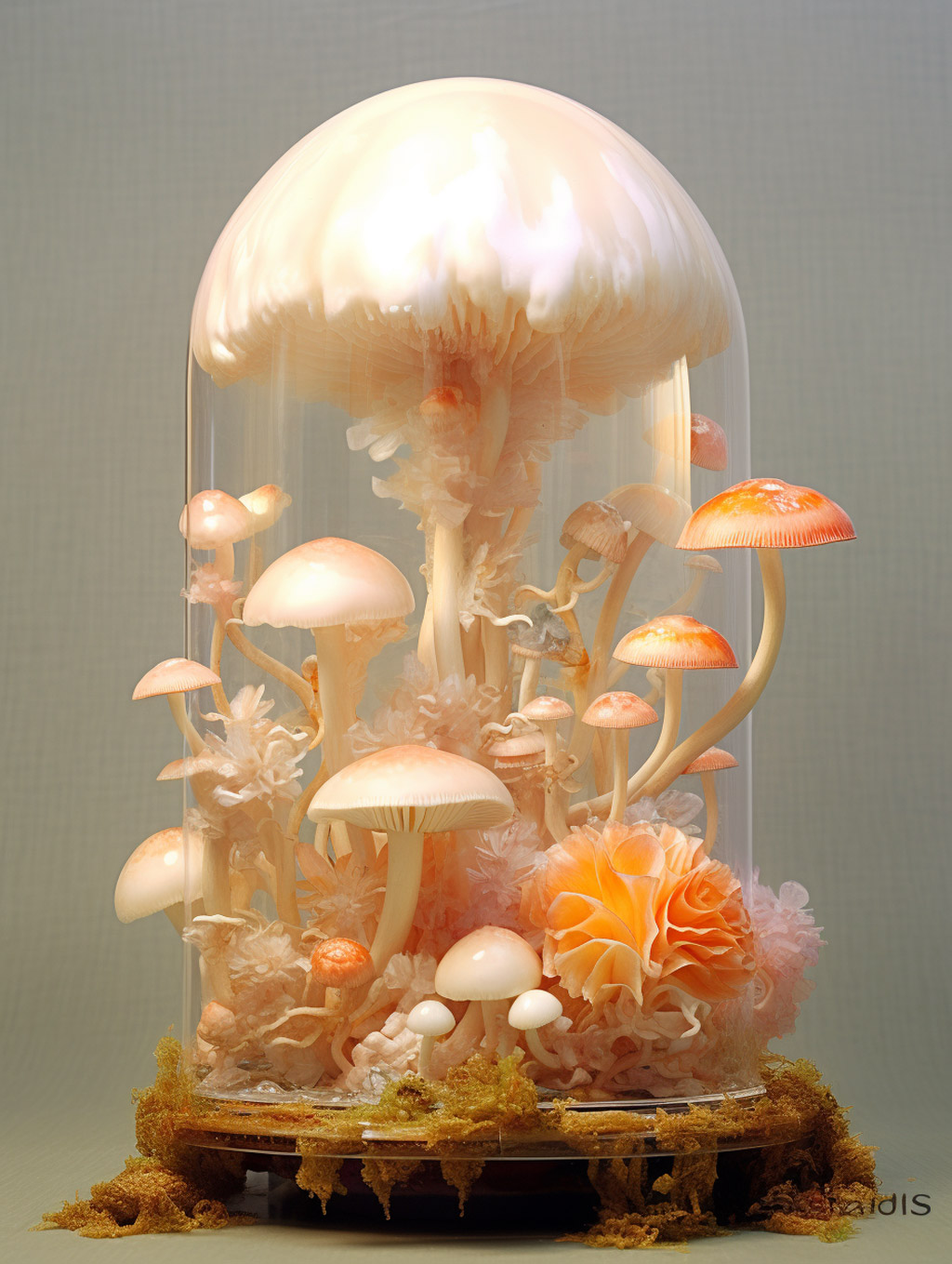 创意透明蘑菇水母Midjourney关键词 - Ai宇宙吧--Ai宇宙吧-