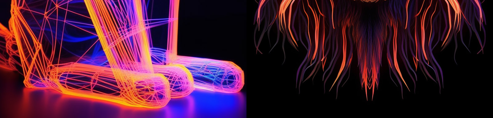 概念艺术霓虹灯猫咪midjourney咒语