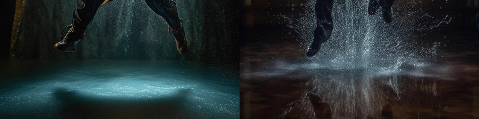 动作电影雨中人物特写Midjourney关键词