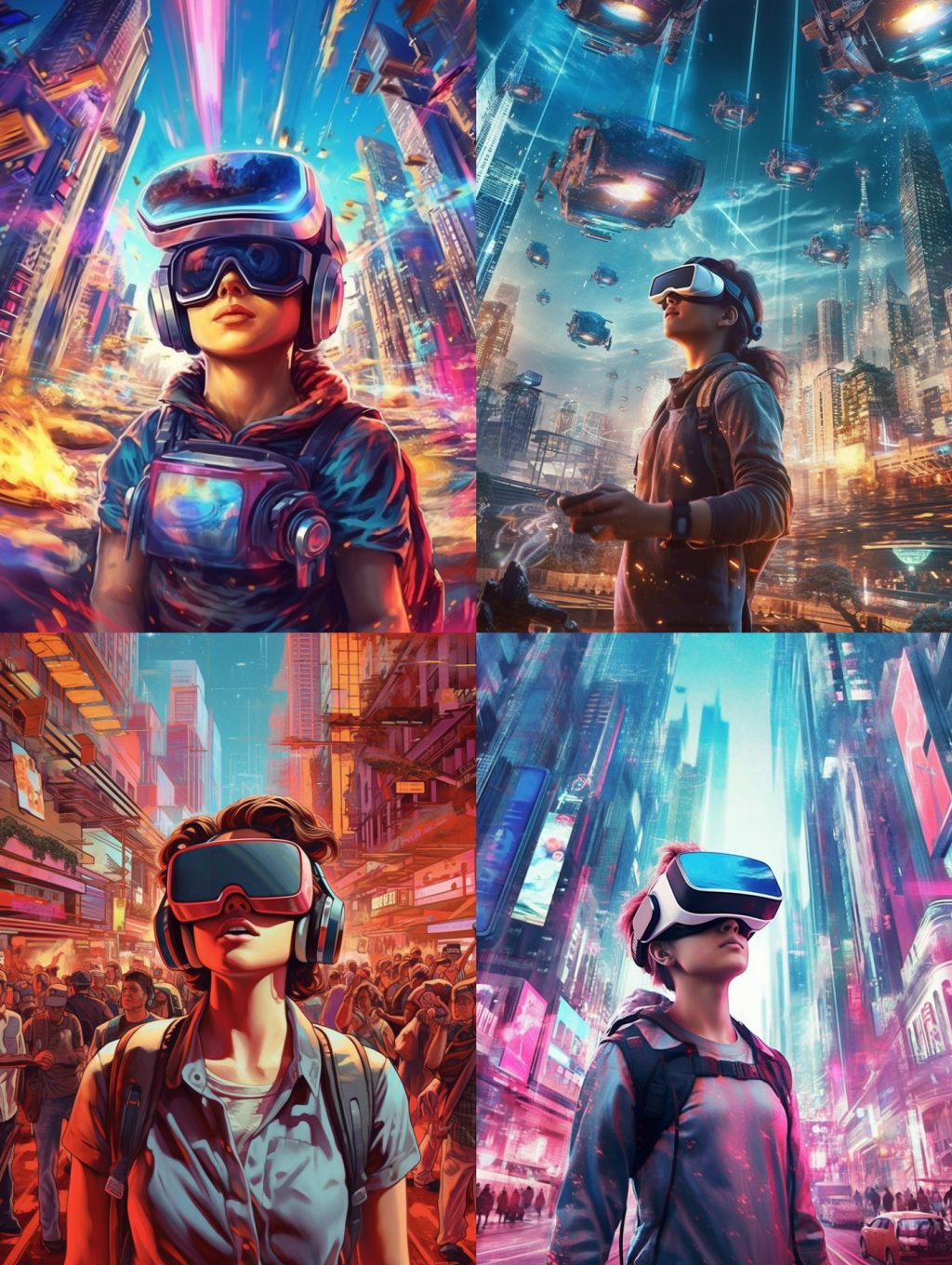 VR眼镜虚拟世界Midjourney咒语