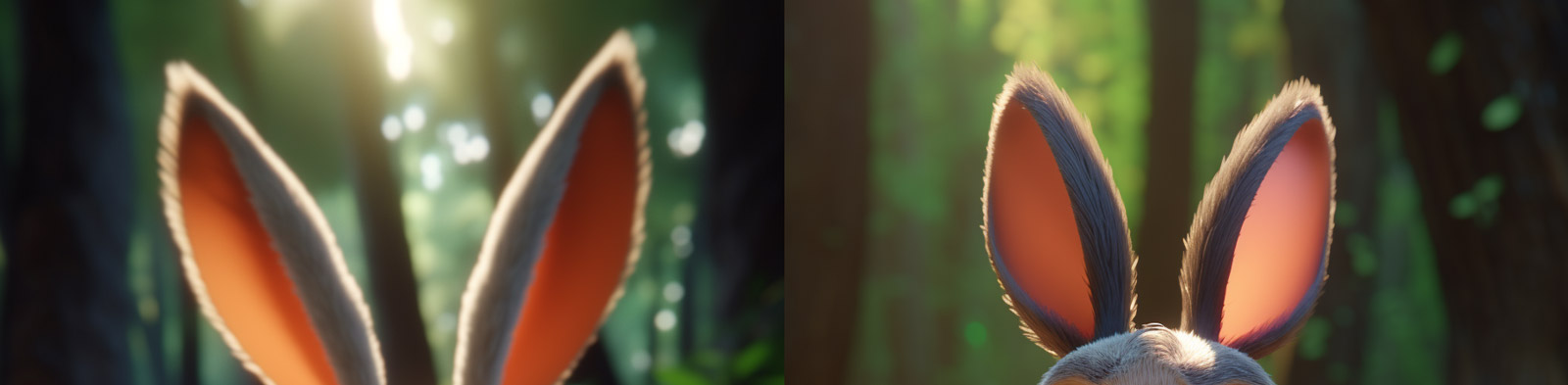 皮克斯可爱兔子Midjourney咒语