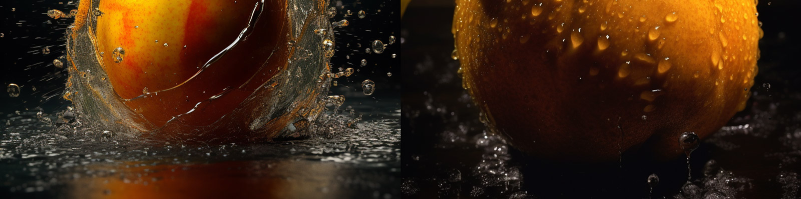 新鲜芒果广告图拍摄Midjourney关键词