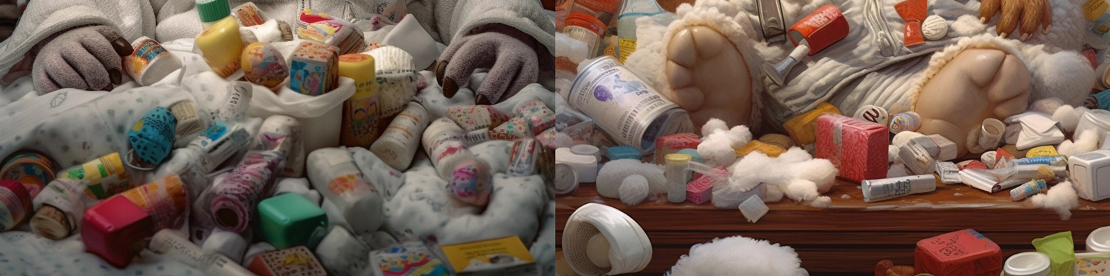 可爱拟人化生病小羊Midjourney咒语