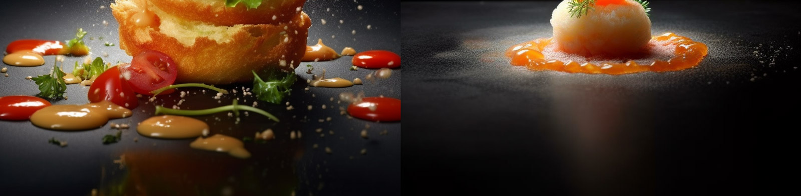 创意精致食物摄影midjourney关键词