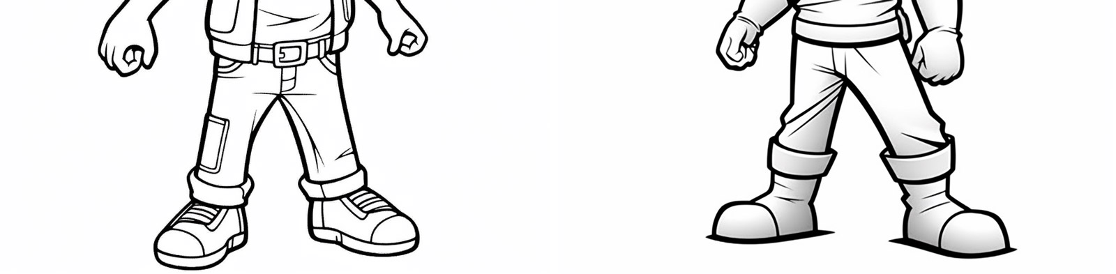 手绘卡通插图线稿Midjourney咒语