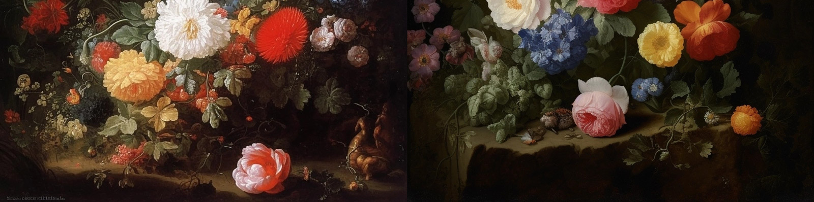 花园里盛开的鲜花midjourney咒语