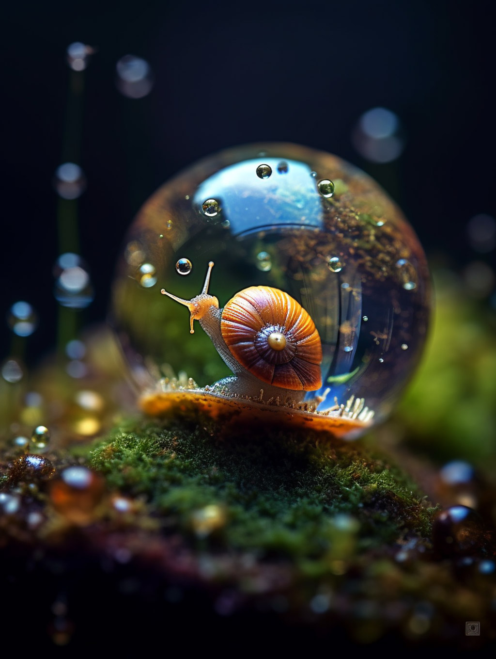 梦幻神奇自然蜗牛Midjourney咒语